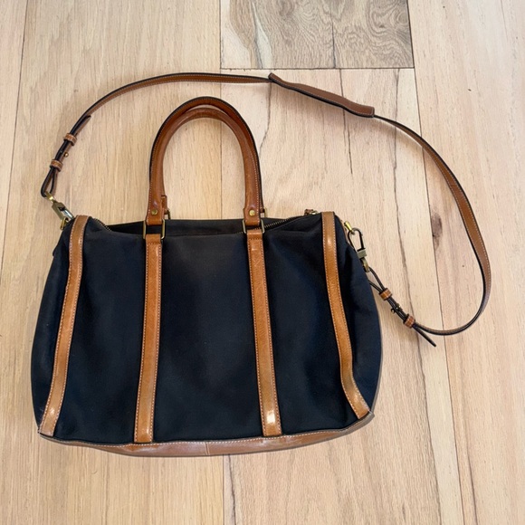 Fossil Handbags - Fossil Vintage Brown Leather Handbag Tote Bag Purse